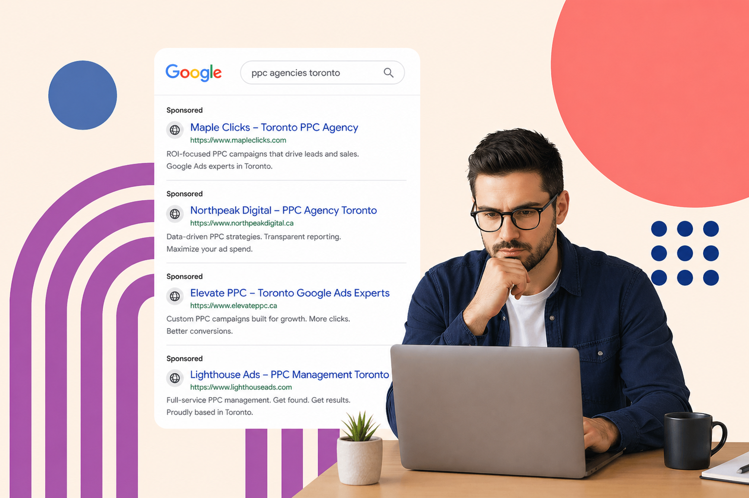 man searching for toronto ppc agencies