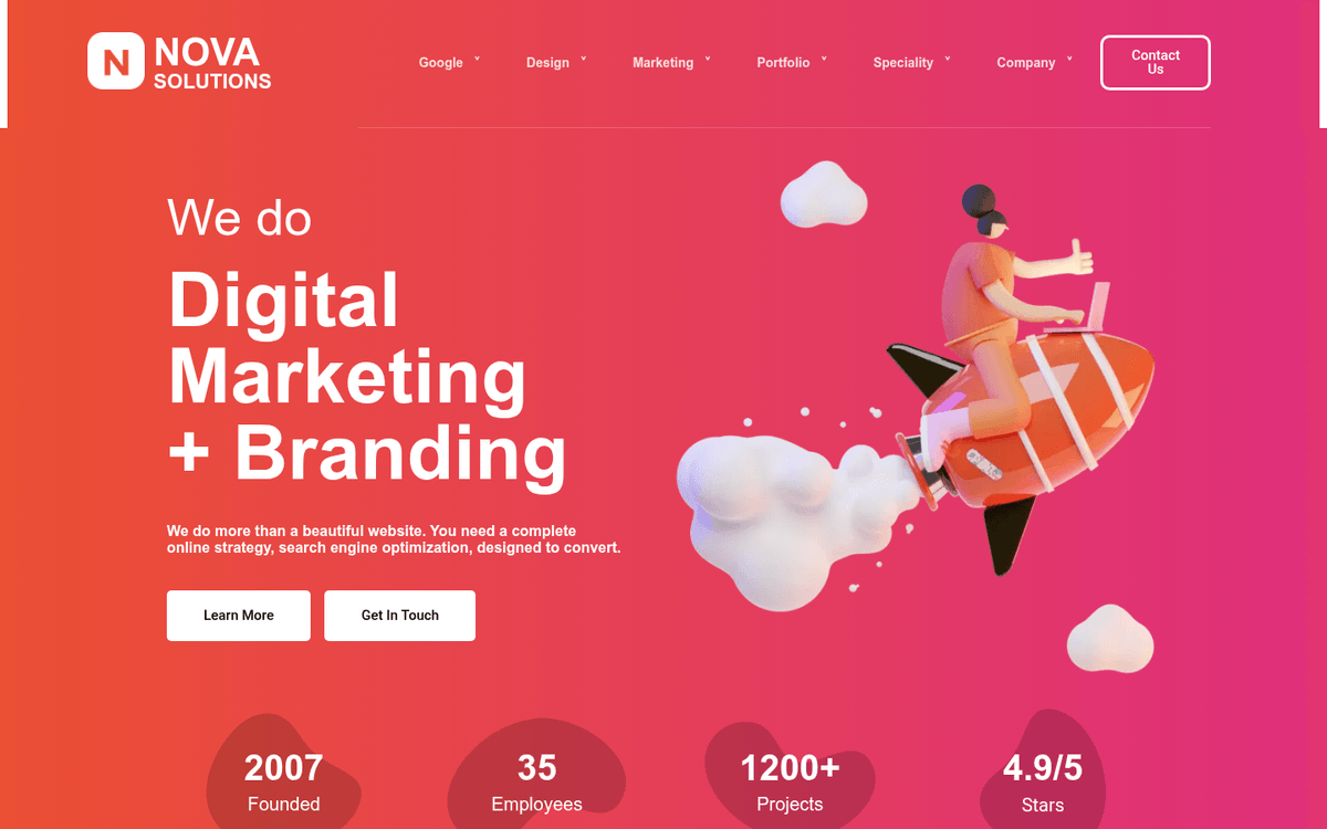 Nova Solutions Toronto B2B SEO agency homepage