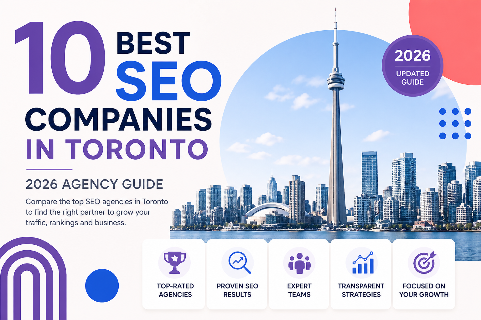 a cover explaining the top 10 seo companies in toronto