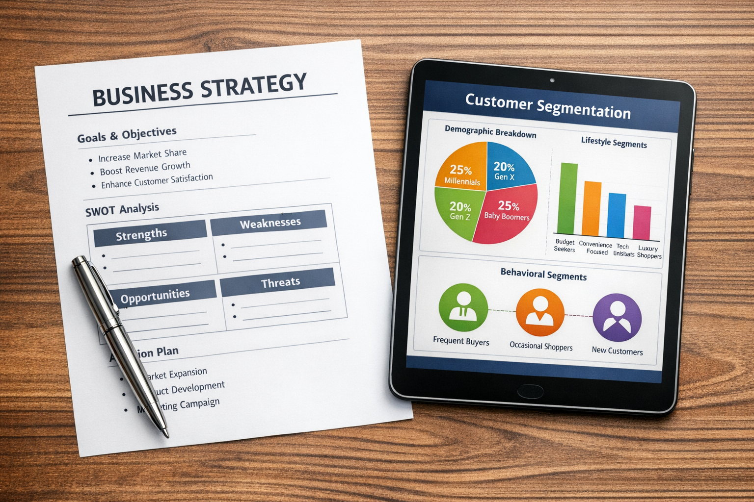 Evaluating an agency proposal and customer segmentation data